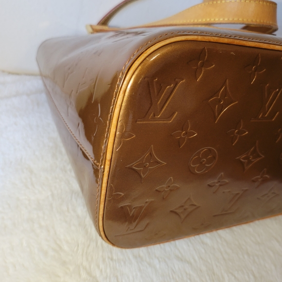 Louis Vuitton Bronze Leather Monogram Vernis Houston Tote Bag - Picture 8 of 15